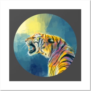 Shine Fearlessly - Tiger portrait Posters and Art